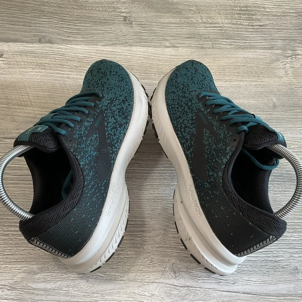 Brooks Launch 6 Womens Dark Green Running Shoes Sneakers 1202851B033 Size 9 B